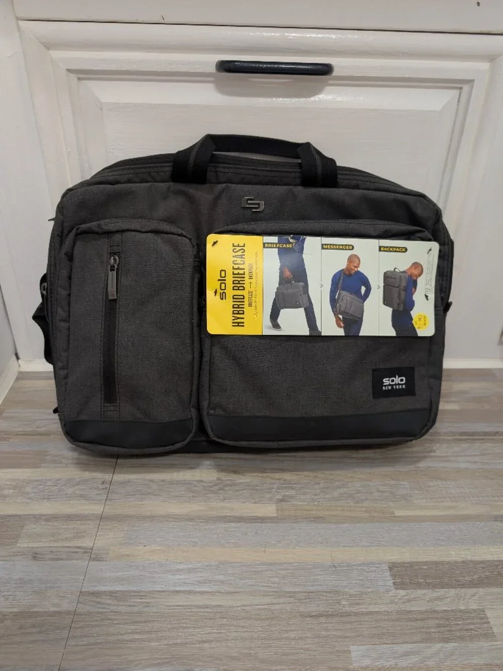 NWT Solo New York Duane Hybrid Briefcase Backpack Grey